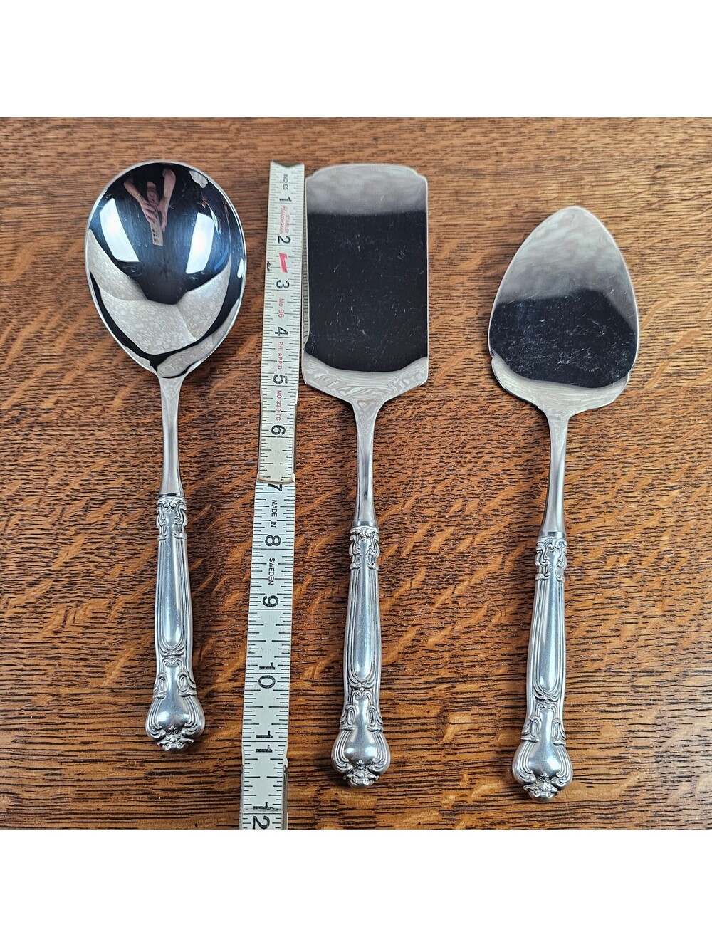 Gorham Chantilly Sterling Handle Lasagna Casserole Pie Cake Serving Set of 3 - Picture 14 of 15
